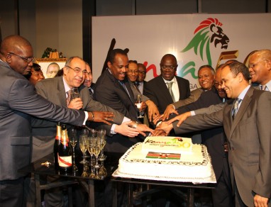 Amb. Chika leads Kenyans in marking Kenya @50 on 12th December 2013 at the African Union