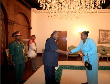 Amb. Juma presents credentials to Djibouti