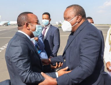 President Uhuru Kenyatta arrives in Addis Ababa for Official Visit
