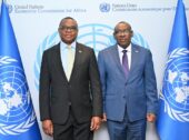 H.E. Amb. George Orina pays a farewell courtesy call on the Executive Secretary of the United Nations Economic Commission for Africa H.E. Claver Gatete
